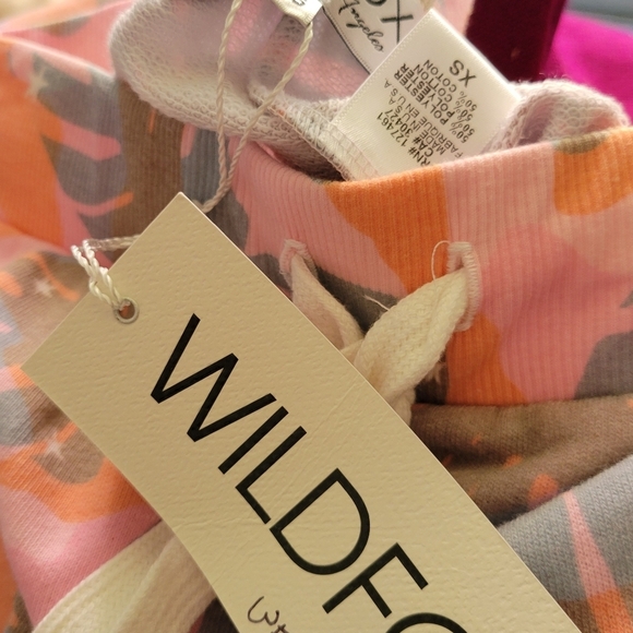 Wildfox Palms Print Joggers Size XS NWT - Picture 4 of 4